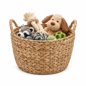Woven Pet Toy Storage Basket