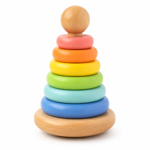 Wooden Stacking Ring Toy